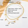 Novo colar de aço titânio verão não desbota feminino trevo de quatro folhas lua estrelas joias de aço inoxidável de alta qualidade europeias e americanas