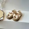 Sapatos Caminhantes Infantis Maibu Xiong Estilo Coreano Sapatos de Princesa Sapatos para Bebês e Crianças Pequenas Sandálias de Verão para Meninas Sapatos Estáveis