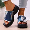Novas Chinelas Femininas de Comércio Exterior para o Verão, Antiderrapantes, Modernas, Abertas na Ponta, Sandálias Femininas de Solado Grosso