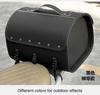 Bolsa traseira de motocicleta bolsa traseira retrô carro elétrico caixa de cauda de couro Yadi pedal Emma bolsa traseira caixa reserva universal