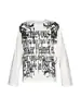 Camiseta de Moda Oscura Cuello Redondo Otoño e Invierno Nueva Transfronteriza Europea y Americana Unisex Tendencia Ins Manga Larga Estilo High Street Americano