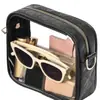 Bolsa Transparente para Shows da Amazon Novo em estoque Bolsa Quadrada com Zíper de PVC Atacado Bolsa Transparente de Couro Cruzada para Senhoras