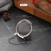 Acero inoxidable 304 bola de té de malla portátil filtro de té multiusos condimento tenis malla fina infusor de té