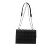 Outono 2024 Nova Chegada Diamante Plissado Moda Deslocamento Corrente Deslocamento Bolsa de Ombro Moda Texturizada Transversal Bolsa Quadrada Pequena