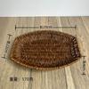 Cesta de Mimbre para Snacks, Cesta de Mimbre, Cesta de Snacks, Cesta de Plástico para Pan, Cesta para Palomitas de Maíz, Guarnición para Hot Pot, Papas Fritas, Plato de Frutas