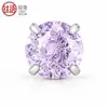 Brincos de Titânio Liga F136 Ninho de Pássaro Picada de Aranha Zircônia 5A Studs para Orelha Studs de Osso da Orelha Joias de Piercing em Liga de Titânio Venda Direta da Fábrica