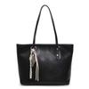 Bolso Tote de Moda Popular Simple Elegante Gran Capacidad para Mujer Moda Casual para el Trabajo Color Sólido Bolso de Hombro de Gama Alta