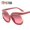 Gafas de Sol Personalizadas Nuevas 2020 9051 Montura Grande Redondas Moda Europea y Americana para Hombres y Mujeres Venta Caliente Transfronteriza