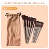 Set de Brochas de Maquillaje Sijiqing de 13 Piezas Transfronterizo Brocha Portátil para Rubor Brocha para Sombras de Ojos Juego Completo de Herramientas de Belleza Fábrica