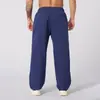 Pantalones deportivos de doble raya para hombre transfronterizos, de pierna recta, para fitness, running, baloncesto, entrenamiento, pantalones deportivos casuales