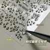 Pegatinas para Uñas Estampado de Leopardo Lazo en Relieve Tridimensional Lazo de Leopardo Maillard Pegatinas para Uñas Accesorios para Uñas