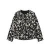 Exportación Transfronteriza Ropa de Mujer 2025 Otoño Estilo Europeo y Americano Cuello Redondo Manga Larga Estampado Animal Chaqueta Chaqueta para Mujer D525055