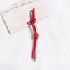 Colgante Personalizado de Bolso de Cuero PU Colorido, Creativo, Moderno y Versátil Colgante de Nudo Doble con Cuerda de Cuero DIY, Llavero para Teléfono Móvil y Coche