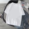 Camiseta de manga corta de algodón de 200 g para hombre, camiseta de marca de moda de verano para hombre, camiseta holgada que combina con todo, sin género