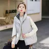Chaleco de Invierno 2026 con Cuello Alto Estilo Nuevo Versátil de Moda para Mujer Chaleco de Algodón Estilo Coreano Sencillo Elegante Chaqueta para Mujer