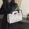 Bolso de lona de gran capacidad, combinable con todo, bolso de mujer de nueva moda, portátil, para el hombro, para mamá, estilo étnico.