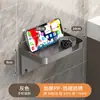Suporte de Rack para Caixa de Papel Higiênico de Banheiro Suporte de Caixa de Papel Higiênico Montado na Parede Porta-Papel Higiênico de Banheiro sem Furo Porta-Rolos de Banheiro Doméstico