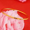Pulsera de Mano de Imitación de Lujo Ligero Oro de 24 Quilates Pulsera de Transmisión en Vivo de Celebridad de Internet Método Antiguo Pulsera de Personalidad para Mujer Mantenerse Mutuamente y Heredar Pulsera de Oro Arena