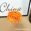 Cabeça Única Flor Rosa Gema Cabeça de Flor Cerimônia de Casamento Salão de Casamento Arco Parede de Flores Arranjo Floral Decoração Paisagismo de Hotel Flor Artificial Atacado