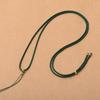 Corrente de clavícula ajustável de fio de ouro tecida à mão de alta qualidade, cordão com pingente de jade, corda preta, atacado, ajustável