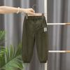 Pantalones para niño Primavera y Otoño 2024 Nuevo Estilo Occidental Pantalones de Pana para Niños Pantalones con Cintura Pantalones Casuales Holgados Modernos