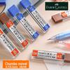 Faber-Castell Mina 0.5mm Estudante Escrita Caneta Automática Recarga 2B Esboço Não Quebra Fácil Preto Recarga por Pressão