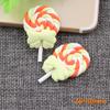 Cerâmica macia gravata borboleta pirulito simulação comida jogar creme cola celular beleza diy material foto adereços geladeira adesivos