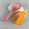 Peine Meridianos de Cabeza, Peine Masajeador de Cabello, Peine de Salud de Concha, Cepillo de Baño para Mascotas del Hogar, Peine con Mango Largo Artefacto