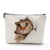 Bolsa de cosméticos de lino para Amazon transfronterizo, bolsa de almacenamiento de cosméticos de lino de venta caliente en AliExpress, bolso de mano, bolsa de aseo
