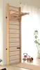 Prateleira de Parede com Costelas de Madeira Rack Multifuncional para Casa Barra Fixa Barra Dupla Treinamento Indoor Rack de Reabilitação Treinamento de Alongamento