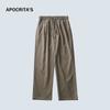 Pantalones Casuales para Hombre APO 2024 Nuevos para Hombre Otoño Alta Sensación Moda Joker Rectos Sueltos con Cordones