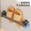 Estante para Zapatillas de Interior con Ventosa, Baño, Puerta de Inodoro, Pared Trasera, Estante para Secar Zapatos Montado sin Taladrar