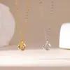 Colar Mobius Feminino Pingente Donut Zircônia Diamante Brilhante Luxo Acessível Design de Nicho Corrente de Clavícula de Alta Qualidade Presente