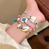 Pulsera de Cuentas de Estrella de Manzana Infantil y Linda para Mujer Verano Dopamina Pulsera Personalizada Fiesta de Estudiantes Pulsera de Alto Valor