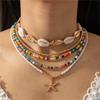 Tobillera Bohemia de Cuentas Yongge Starfish Bead Set de Siete Piezas Pulsera Creativa de Alto Valor