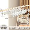 Fábrica direta calças rack varanda interior plástico antiderrapante ajustável cabide, multi-função clipe empilhável rack calças rack