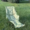 Silla Plegable Seleccionada Cuidadosamente con Algodón y Silla Luna Engrosada, Silla de Camping Portátil de Cuatro Velocidades Ajustables con Algodón y Reposapiés Reclinable