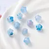 Cuentas de Estrella de Cinco Puntas Imitación Piedra Acrílico Transparente Manchado Accesorios Hechos a Mano para Cadena de Teléfono Móvil DIY Accesorios de Joyería con Cuentas