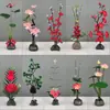 Decoración de Plato de Sashimi, Guarnición de Plato Frío para Catering de Hotel, Decoraciones de Flores y Hierbas de Plástico para Platos, Adornos Pequeños, Flor de Ciruelo de Invierno