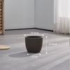 Vaso de cerâmica grossa antigo de grande diâmetro, vaso de cerâmica preta, vaso de cerâmica roxa, vaso de porcelana queimada simples para pátio externo, decoração de varanda