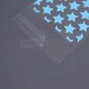 Bolsa OPP autoadhesiva para tarjetas pequeñas, gatito, círculo blanco, estrellas blancas, fuera del empaque de tarjeta, galletas, regalo, empaque universal transparente de puntos