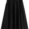Saia Plissada Vintage Workwear para Mulheres, Moda Verão, Tamanho Grande, Cintura Alta, Fluida, Valoriza a Silhueta, Saia Evasê Guarda-Chuva de Comprimento Médio