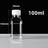 Botella de plástico de 500 ml PET transparente de un catty para vino, aceite, muestra, botella vacía, botella de agua mineral, desechable, sellada con tapa