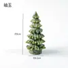 Árbol de Navidad Tallado en Cristal en Bruto Cristal Natural Piedra Semipreciosa Tallado Pulido Atmósfera Navideña Adornos Decorativos