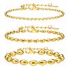 Quanxi Water Joyería Transfronteriza al por Mayor Acero Inoxidable de Moda Cadena de Cuentas de Fútbol Pulsera Apilable Br-1619