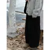 Pantalones Retro de Pana con Forma de Pera que Cubren la Cadera para Mujer en Otoño e Invierno Forrados de Polar Talla Grande Sueltos de Pierna Ancha Pantalones de Nueve Puntos para Personas Bajas
