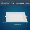 Luz de Painel LED Embutida 18W24W Redondo Quadrado Ultra-Fino Teto Cozinha Sala de Estar Corredor Economia de Energia Downlight