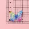 Dibujos animados de superficie brillante hielo transparente mariposa bricolaje resina accesorios joyería hecha a mano horquilla teléfono móvil carcasa taza de agua tocado al por mayor