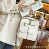 Bolsa Casual Multibolsos de Couro Mukari Transfronteiriça 2025 Nova Versátil Moda Multifuncional Mochila e Bolsa Transversal