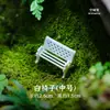 Silla de Parque "Ciudad Vacía" Adornos de Micro-Paisajismo Mini Silla de Salón de Parque Adornos Pequeños Decorativos para Paisajismo de Suculentas